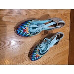 Toni Pons Women's Lolita Espadrille Wedge Sandal, Rainbow, EUR 39